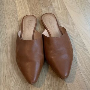 Madewell leather flat mules